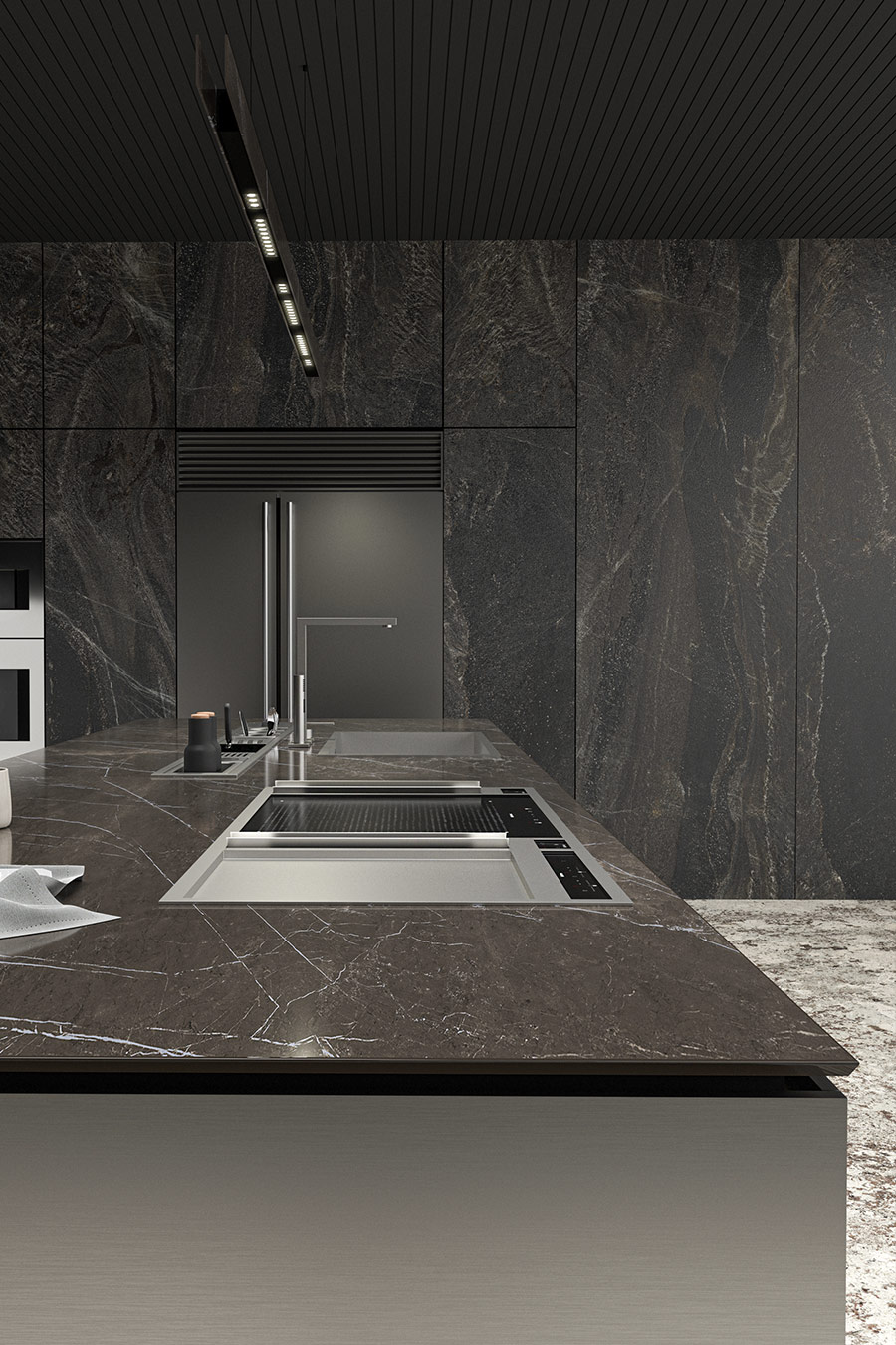 Support for high-performance porcelain slabs - Platform Plus.